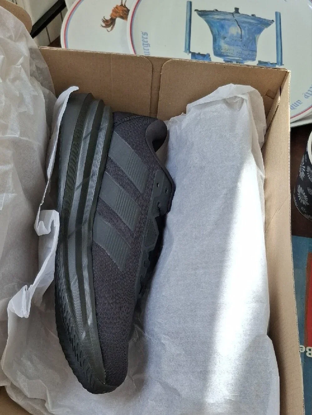 adidas Men's Black Low-Top Mesh Running Sneaker